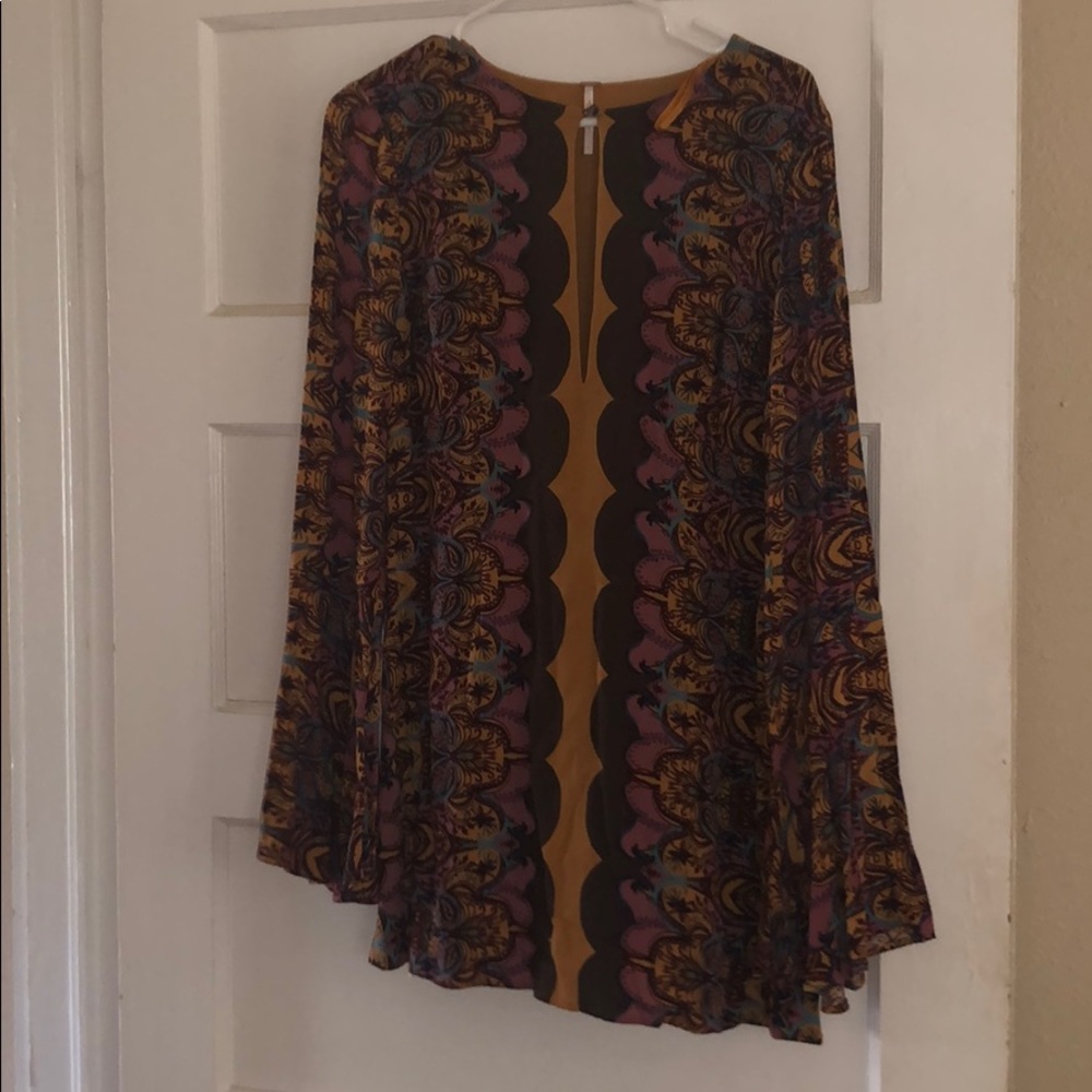 Free People Flare Sleeved Tunic Dress